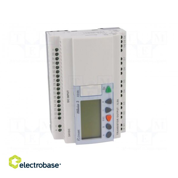 Programmable relay | IN: 16 | OUT: 10 | OUT 1: transistor | 24VDC | DIN фото 9
