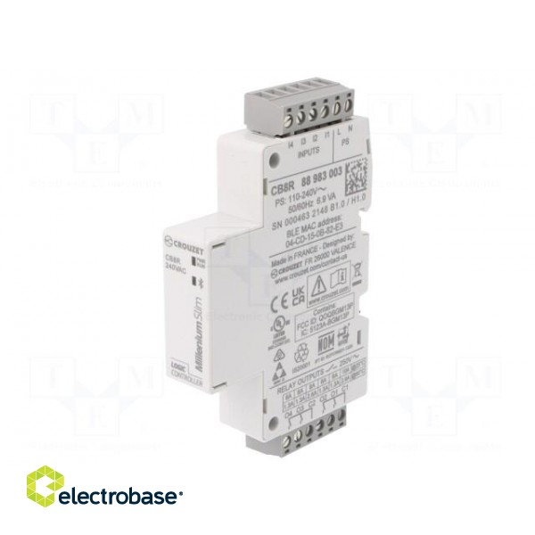 Programmable relay | IN: 4 | OUT: 4 | OUT 1: relay | Millenium Slim paveikslėlis 1