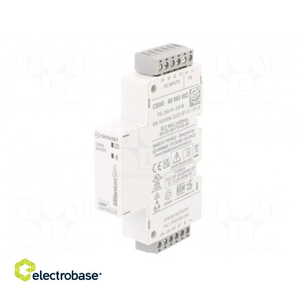 Programmable relay | IN: 4 | OUT: 4 | OUT 1: SSR | Millenium Slim | IP20 paveikslėlis 1