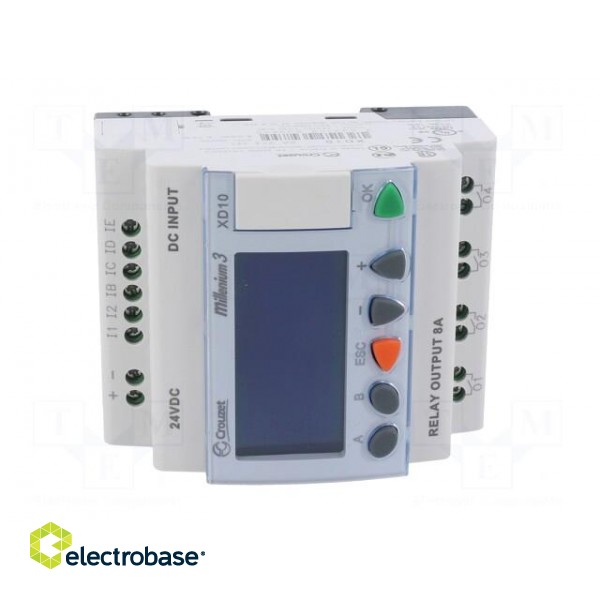 Programmable relay | IN: 6 | Analog in: 4 | OUT: 4 | OUT 1: relay | IP20 paveikslėlis 9