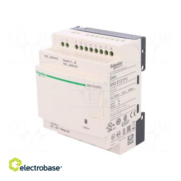 Programmable relay | IN: 8 | Analog in: 0 | OUT: 4 | OUT 1: relay | IP20 image 1