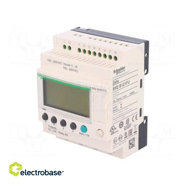 Programmable relay | IN: 8 | Anal.in: 0 | OUT: 4 | OUT 1: relay | DIN | IP20 фото 1