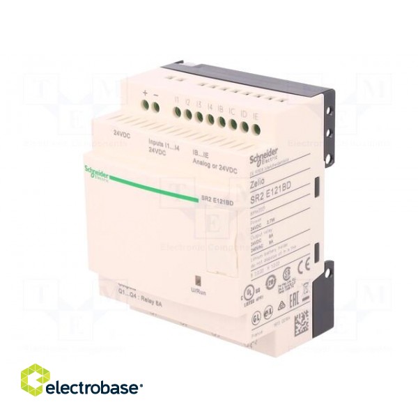 Programmable relay | IN: 8 | Anal.in: 4 | OUT: 4 | OUT 1: relay | 24VDC фото 1