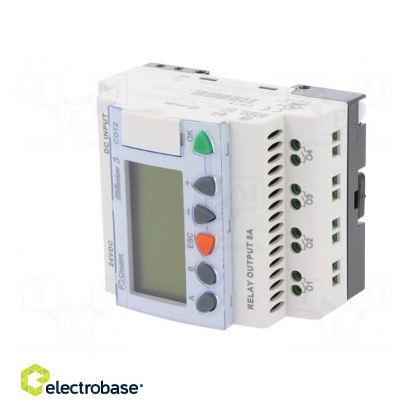 Programmable relay | IN: 8 | OUT: 4 | OUT 1: relay | 24VDC | DIN | IP20 paveikslėlis 2