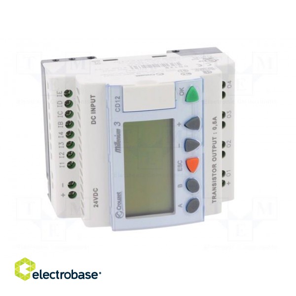 Programmable relay | IN: 8 | OUT: 4 | OUT 1: transistor | 24VDC | DIN фото 9