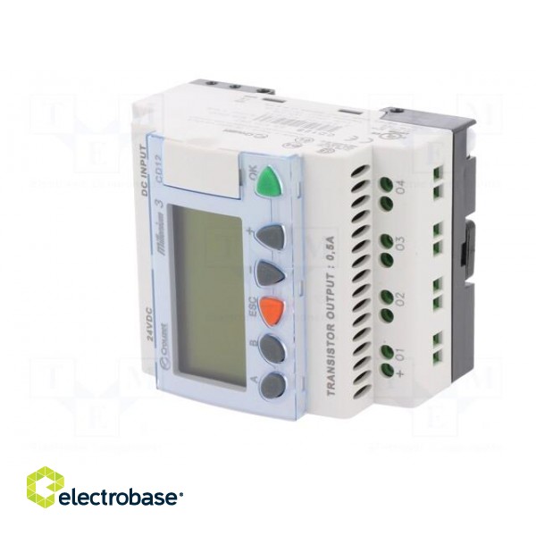 Programmable relay | IN: 8 | OUT: 4 | OUT 1: transistor | 24VDC | DIN фото 2