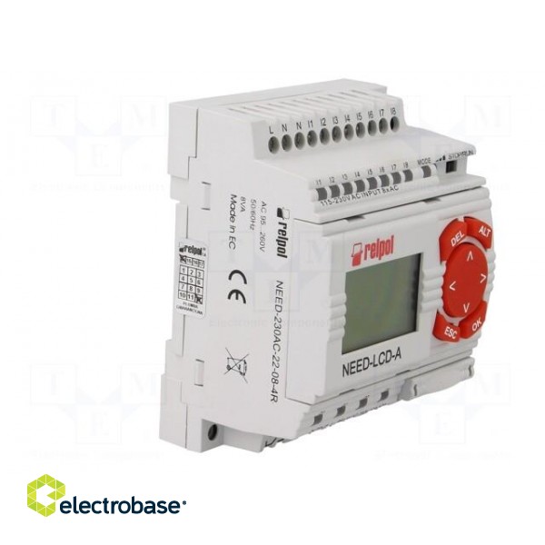 Programmable relay | OUT1: 250VAC/10A | IN: 8 | Anal.in: 2 | OUT: 4 | DIN фото 8