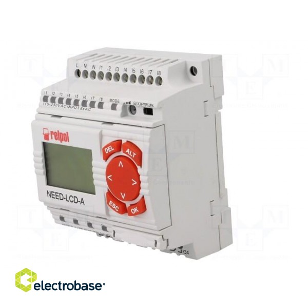Programmable relay | OUT1: 250VAC/10A | IN: 8 | Anal.in: 2 | OUT: 4 | DIN фото 2