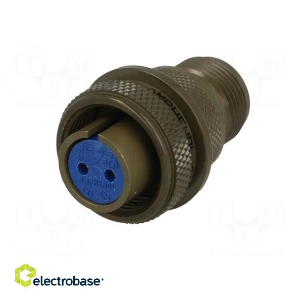 Connector: circular | plug | for cable | PIN: 2 | female | soldering | 97 image 2