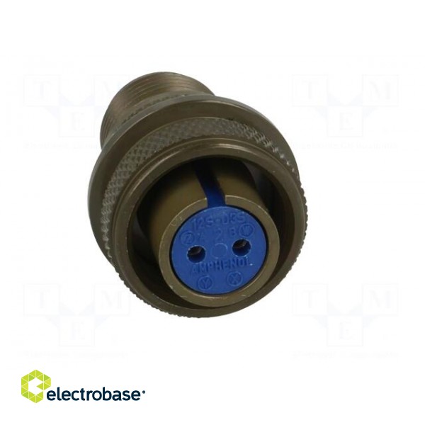 Connector: circular | plug | for cable | PIN: 2 | female | soldering | 97 image 9