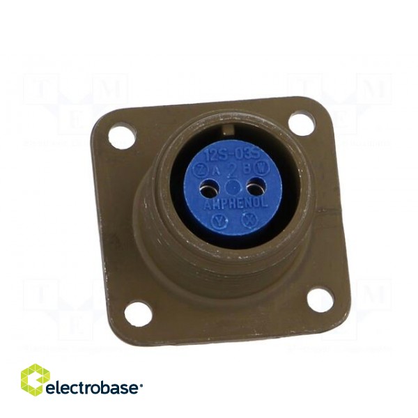 Connector: circular | Series: 97 | socket | female | PIN: 2 | soldering image 9