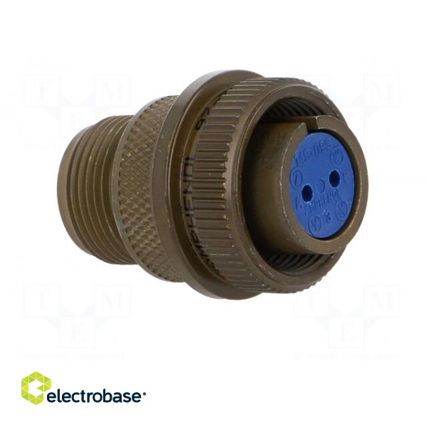 Connector: circular | size 14S | 97 | aluminium alloy | olive | plug image 8