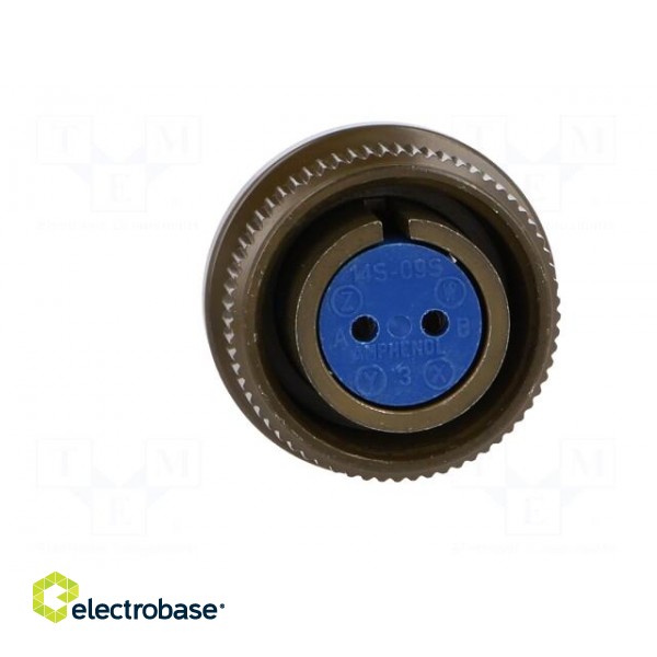 Connector: circular | size 14S | 97 | aluminium alloy | olive | plug image 9