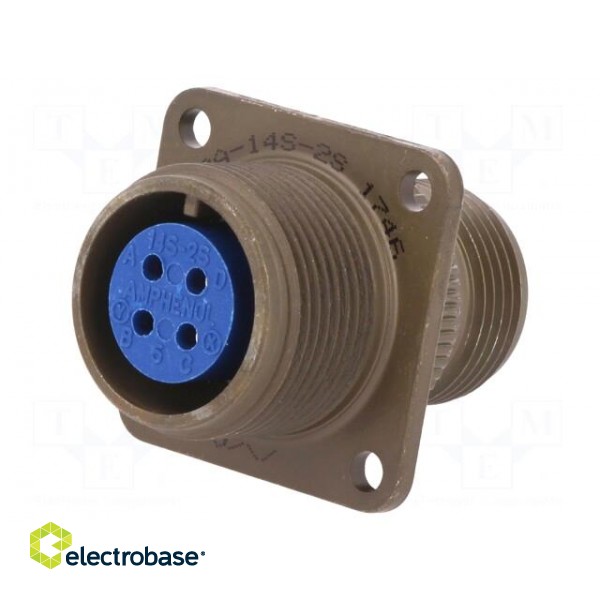 Connector: circular | Series: 97 | socket,plug | female | PIN: 4 | 13A image 1
