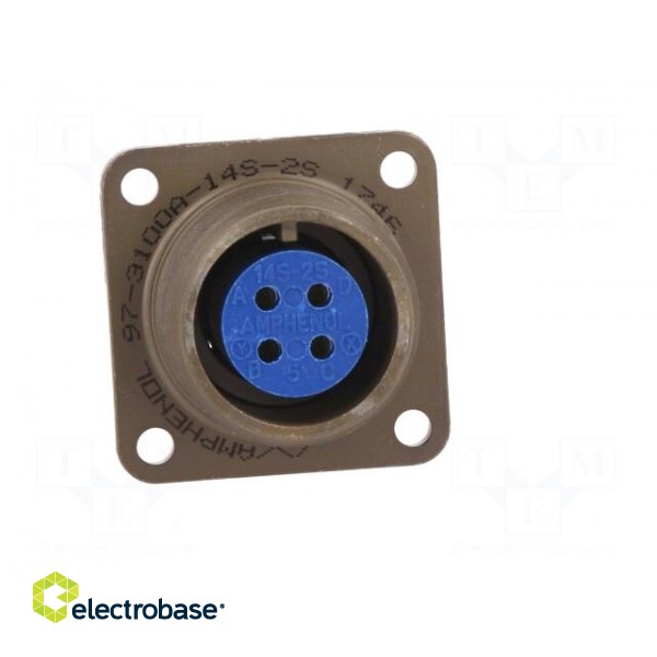 Connector: circular | Series: 97 | socket,plug | female | PIN: 4 | 13A image 9