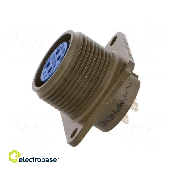 Connector: circular | Series: 97 | socket | female | PIN: 4 | soldering image 3