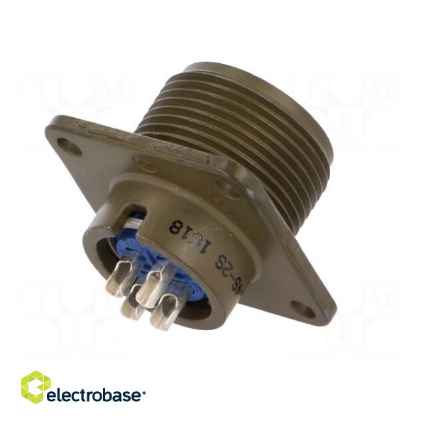 Connector: circular | Series: 97 | socket | female | PIN: 4 | soldering image 6
