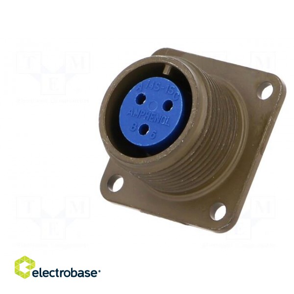 Connector: circular | Series: 97 | socket | female | PIN: 3 | soldering image 2