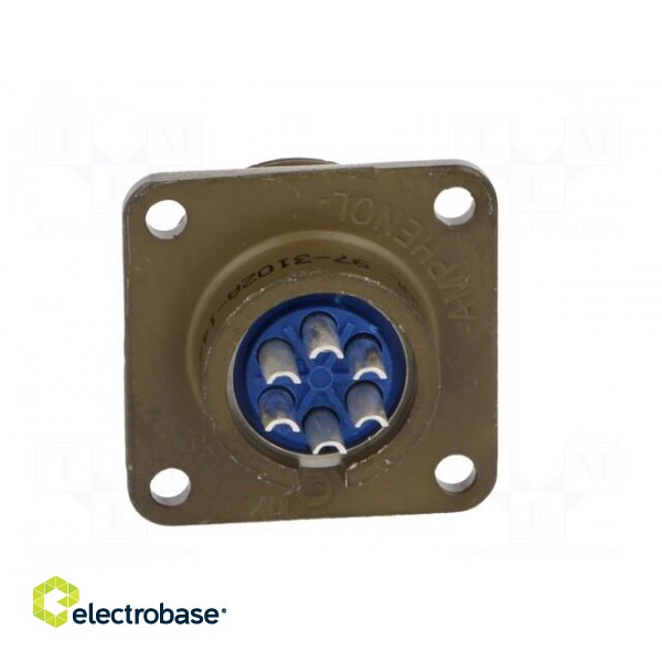 Connector: circular | Series: 97 | socket | male | PIN: 6 | silver plated фото 5