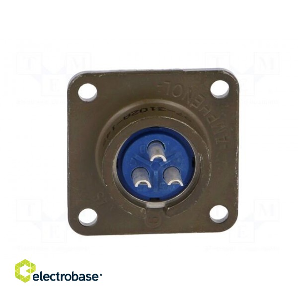 Connector: circular | Series: 97 | socket | male | PIN: 3 | silver plated image 5