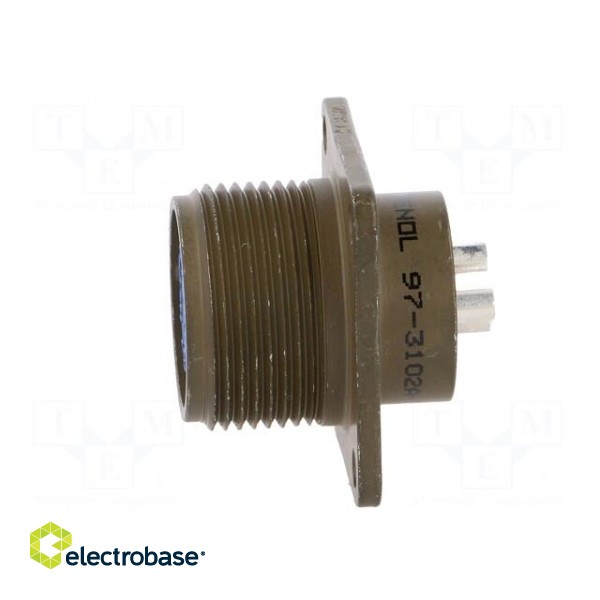Connector: circular | Series: 97 | socket | female | PIN: 3 | soldering image 3