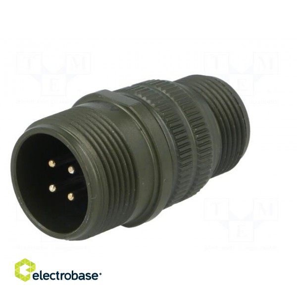 Connector: circular | Series: DS/MS | plug | male | PIN: 4 | for cable paveikslėlis 2