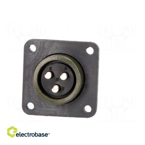 Connector: circular | Series: DS/MS | socket | female | PIN: 3 | 13A фото 9