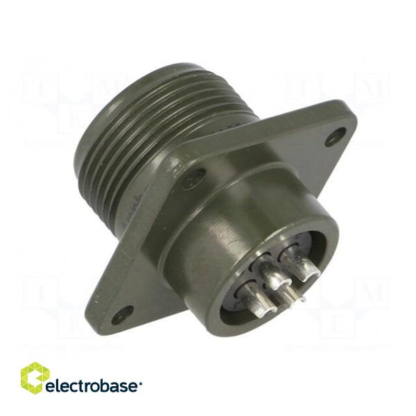 Connector: circular | socket | PIN: 4 | female | soldering | MS/DS | 13A image 4