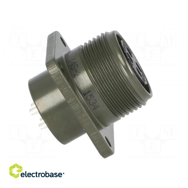 Connector: circular | size 14S | MS/DS | aluminium alloy | olive | 13A image 7