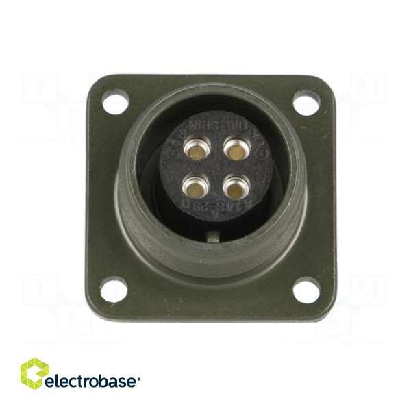 Connector: circular | socket | PIN: 4 | female | soldering | MS/DS | 13A paveikslėlis 9