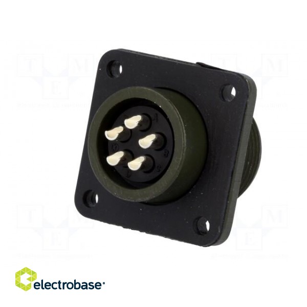 Connector: circular | socket | PIN: 5 | female | soldering | MS/DS | 13A image 6