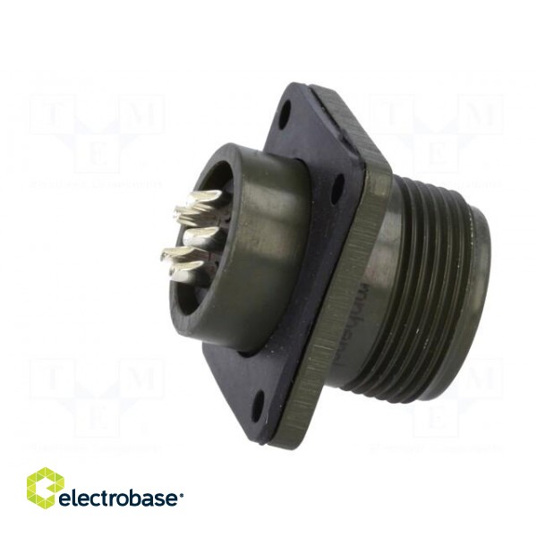 Connector: circular | socket | PIN: 5 | female | soldering | MS/DS | 13A image 7