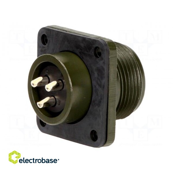 Connector: circular | Series: DS/MS | socket | female | PIN: 3 | 13A фото 1