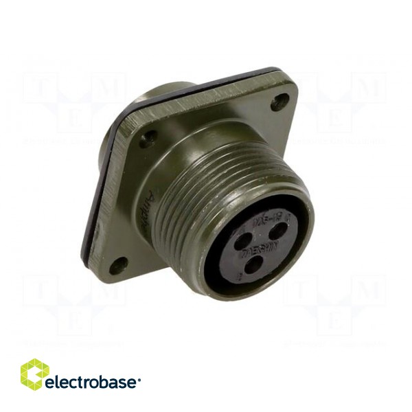 Connector: circular | Series: DS/MS | socket | female | PIN: 3 | 13A image 4