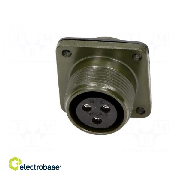 Connector: circular | Series: DS/MS | socket | female | PIN: 3 | 13A фото 5