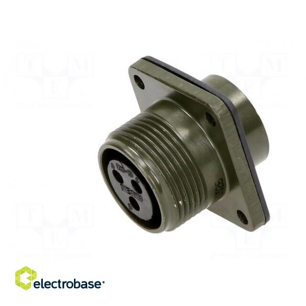 Connector: circular | Series: DS/MS | socket | female | PIN: 3 | 13A фото 6