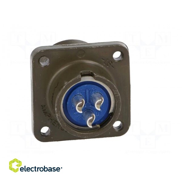 Connector: circular | Series: 97 | socket | female | PIN: 3 | soldering paveikslėlis 5