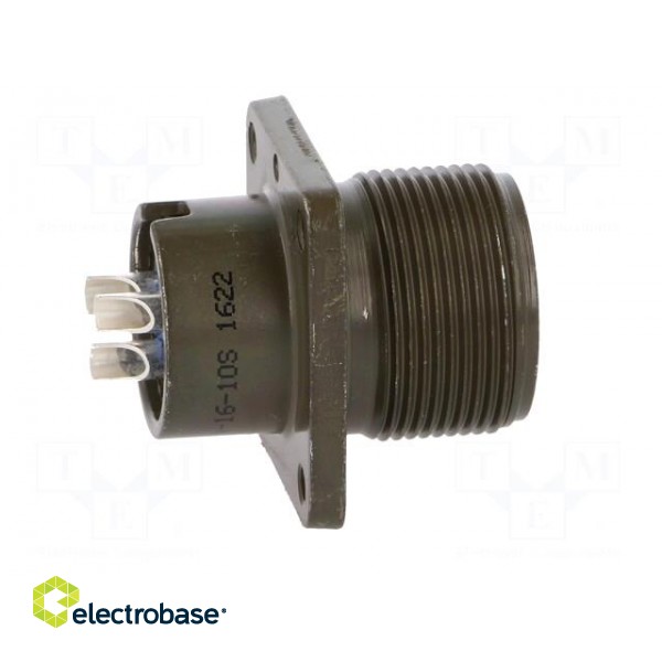 Connector: circular | Series: 97 | socket | female | PIN: 3 | soldering фото 7