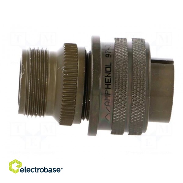 Connector: circular | size 16 | 97 | aluminium alloy | olive | plug image 7