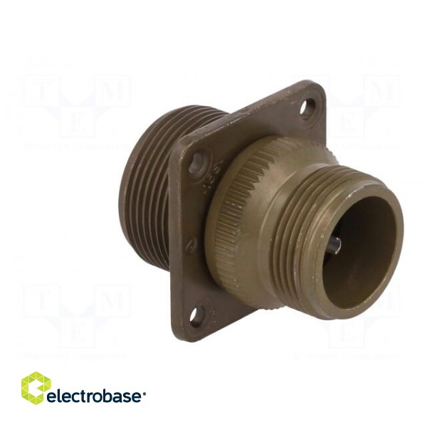 Connector: circular | socket | PIN: 5 | male | soldering | 97 | 13A | olive image 4
