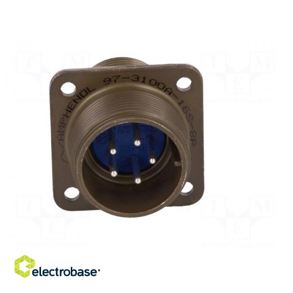 Connector: circular | socket | PIN: 5 | male | soldering | 97 | 13A | olive image 9