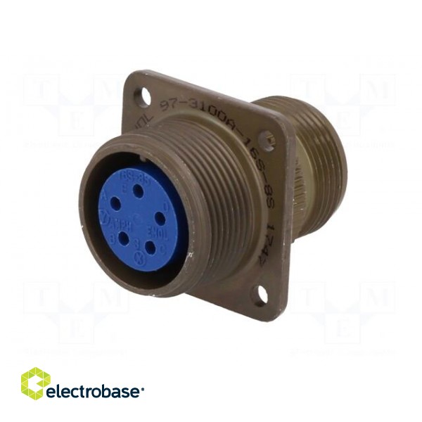Connector: circular | Series: 97 | socket,plug | female | PIN: 5 | 13A image 2