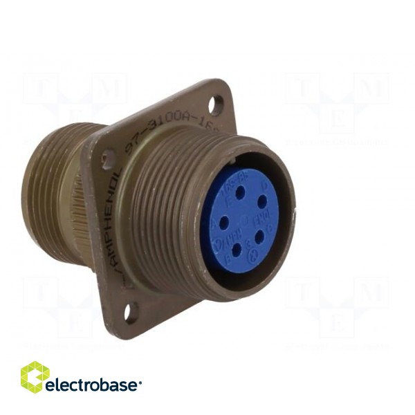 Connector: circular | Series: 97 | socket,plug | female | PIN: 5 | 13A image 8