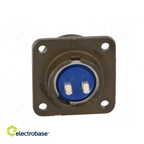 Connector: circular | Series: 97 | socket | male | PIN: 2 | silver plated image 5