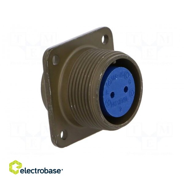 Connector: circular | Series: 97 | socket | female | PIN: 2 | soldering image 8