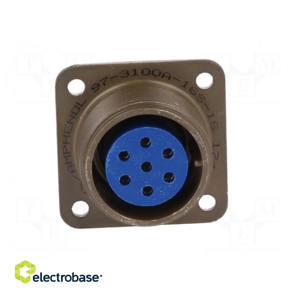Connector: circular | Series: 97 | socket,plug | female | PIN: 7 | 13A фото 9