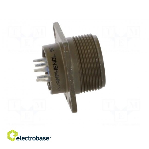 Connector: circular | Series: 97 | socket | male | PIN: 5 | silver plated image 7