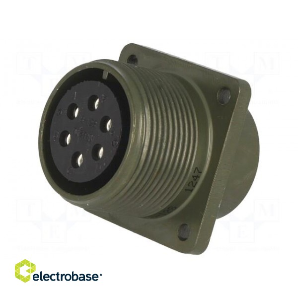 Connector: circular | Series: DS/MS | socket | female | PIN: 6 | 13A image 1