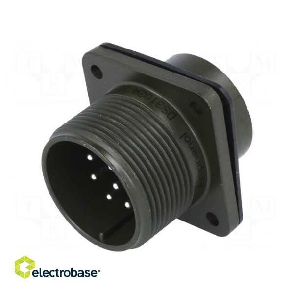 Connector: circular | Series: DS/MS | socket | male | PIN: 10 | soldering paveikslėlis 1