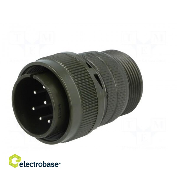 Connector: circular | size 20 | MS/DS | aluminium alloy | olive | plug image 2